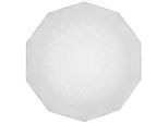 Xxxl Led-Deckenleuchte , Weiß , Metall , F , 34x9x34 cm , Lampen & Leuchten, LED Beleuchtung, LED-Deckenleuchten