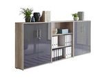 Aktenschrank Office Edition Sw Set 9 Eiche/Anthrazit