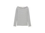 TOM TAILOR Damen Langarmshirt mit Streifenmuster, blau, Gestreift, Gr. XL