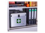 HMF 14702-09 Alu Medizinkoffer, Erste Hilfe Koffer, Tragegriff, 30 x 25 x 25 cm