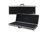 HMF 14404-02 Alu Waffenkoffer für Gewehre mit Rasterschaumstoff, 96 x 36 x 12 cm, Schwarz