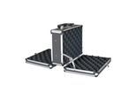 HMF 14411-02 Alu Waffenkoffer für 2 Pistolen, Doppelseitig, 31 x 26 x 15 cm, Schwarz
