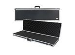 HMF 14405-02 Alu Waffenkoffer für Gewehre mit Rasterschaumstoff, 117 x 36 x 12 cm, Schwarz