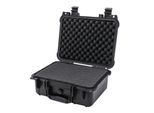HMF ODK100 Outdoor-Fotokoffer, Transportkoffer mit Rasterschaumstoff, 34 x 29,5 x 15,5 cm