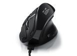 CSL ergonomische Maus kabelgebunden, 125 dpi, Vertikal Maus mit OLED-Display Konfigurierbare Tasten