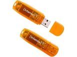 INTENSO USB-Stick 3502492 Orange 64 GB 2 Stück