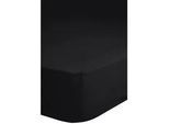 Mid.you Spannleintuch , Schwarz , Textil , 200x220 cm , Oeko-Tex® Standard 100 , Rundumgummi, bügelleicht, spielend leicht zu überziehen , Heimtextilien, Bettwäsche & Leintücher, Leintücher, Spannleintücher