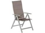 Gartensessel klappbar Taviano Metall/Textil