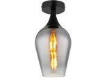 Deckenleuchte Lavus Schwarz/Chromfarben max.40Watt Deckenlampe