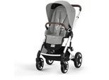 cybex Gold Kinderwagen , Grau , Textil , 60.5x110x91 cm , EN 1888 , Feststellbremse, Fußstütze abklappbar, Federung, 5-Punkte-Gurt, für Babyschale geeignet, Griff in Lederoptik, Transportsicherung, Sitz umsetzbar, Einhand-Faltmechanismus , Baby on Tour, Kinderwagen, Kombikinderwagen