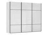 Novel Schwebetürenschrank , Grau, Weiß , Holzwerkstoff , 9 Fächer , 301x223x68 cm , Typenauswahl, umfangreiches Zubehör erhältlich, in verschiedenen Größen erhältlich, in verschiedenen Holzdekoren erhältlich , Schlafzimmer, Komplette Schlafzimmer und Serien, Schlafzimmerserien
