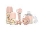 Xxxl Babygeschenkset , Hellrosa , Kunststoff , 6-teilig , 150_270 ml , 44x22x8 cm , unisex , Pflegen, Babypflegeprodukte