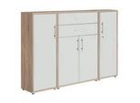 Aktenschrank Office Edition Sw Set Sonoma Eiche/Weiß