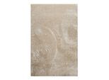 Teppich HOMIE LIVING "Flavio", beige (sand beige), B:80cm H:30mm L:230cm, Polypropylen, Teppiche, Hochflor, gewebt, weich, uni, Wohnzimmer, Schlafzimmer, waschbar