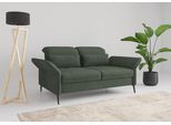 2,5-Sitzer SIT & MORE "Emely, inkl. Sitztiefenverstellung", grün (jungle), B:189cm H:92cm T:123cm, 90% Polyester, 10% Polyamid, Sofas, wahlweise mit Bettfunktion, Kopf- & Armteilverstellung