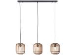 Brilliant Pendelleuchte »Woodrow«, 3 flammig, Leuchtmittel E27 ohne Leuchtmittel, Bambus Lampe, Nature-Style, 130 x 105...