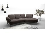 Ecksofa SIT & MORE "Dance, L-Form, inkl. Sitztiefenverstellung", grau (fango), B:313cm H:91cm T:208cm, 100%Polyester, Sofas, Ecksofa, inkl. Click&Seat, optional mit Kopfteilverstellung