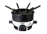 FURBER Fondue "Alpy 9 Teile", schwarz (schwarz, weiß), Fondues, Fondue