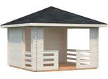Gartenhaus PALMAKO "Pavillon Julie", beige (naturbelassen), Fußboden im Gartenhaus, ohne Dacheindeckung, Holzwerkstoff, Gartenhäuser, Gartenhaus, naturbelassen