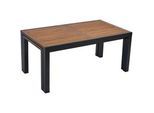 Gardenson Gartentisch , Graphitfarben, Naturfarben , Holz, Metall , Akazie , massiv , rechteckig , eckig , 100x80x180-300 cm , ausziehbar , Holzmöbel, Holztische, Gartentische Holz