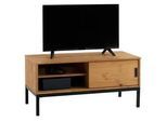 Idimex Lowboard Selma , Hellbraun , Holz , Kiefer , Vintage , 98x47x47 cm , FSC Mix , Wohnzimmer, Wohnwände, Lowboards, Lowboards stehend