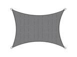 Xxxl Sonnensegel SolVision HS9 500/600 cm rechteckig Anthrazit Hdpe , Kunststoff , 500x600 cm , Sonnen- & Sichtschutz, Sonnensegel