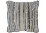 Mobili Rebecca Dekokissen Blau 45/45/10 cm , Textil , Quadratisch , 45x45 cm , Wohntextilien, Kissen, Dekokissen