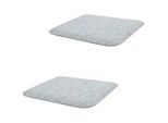 Idimex Sitzkissen Grace 2Er-Set , Grau , Textil , Mode , 35x2x35 cm , Wohntextilien, Kissen, Sitzkissen