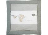 Roba Spiel- UND Krabbeldecke 100 x 100 cm Heartbreakerbär , Grau , Textil , Quadratisch , 100x100 cm , Schlafen, Kuscheln & Schlafen, Krabbeldecken