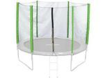 Jawinio Sicherheitsnetz Trampolin 244 cm Grün , Kunststoff , 244x244 cm , Outdoor Spielzeug