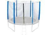 Jawinio Sicherheitsnetz Trampolin 244 cm Blau , Kunststoff , 244x244 cm , Outdoor Spielzeug