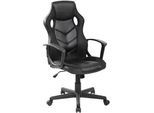 Mobili Rebecca Gaming-Stuhl Schwarz 61/60/106 cm , Textil , 61x106x60 cm , Kinder- & Jugendzimmer, Jugendmöbel, Gamingstühle