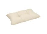 Beautissu Loungekissen Xluna Rücken 50/40/12 cm Natur , Naturfarben , Textil , 40x12x50 cm , Wohntextilien, Kissen, Bodenkissen