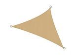 Sol Royal Sonnensegel SolVision PS9 420/420/600 cm dreieckig Sand Pe , Sandfarben , Kunststoff , 420x420 cm , Sonnen- & Sichtschutz, Sonnensegel