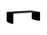 vidaXL Couchtisch Schwarz 98x45x31 cm Hartglas