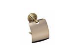 Brillantbad BETRO BRONZE Papierrollenhalter mit Deckel Messing Bronze 140x150x100 mm für Bad & WC >> zum Bohren