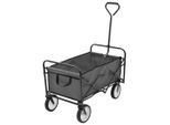 vidaXL Klappbarer Handwagen Stahl Grau