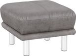 Hocker TRENDMANUFAKTUR "Cecilia II, modern und elegant, B/T 66/66cm", silber, B:66cm H:44cm T:66cm, Struktur fein (100% Polyester);Microfaser Vintage (100% Polyester);Struktur (100% Polyester), Hocker, Sitzhocker