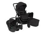 Graco Kinderwagenset , Schwarz , Textil , 62.7x120x95 cm , ECE R 129 i-Size , Fußstütze abklappbar, Federung, kugelgelagerte Räder, Verdeckung abnehmbar, 5-Punkte-Gurt, für Babyschale geeignet, Griff in Lederoptik, Transportsicherung, Sitz umsetzbar, abnehmbarer Schutzbügel,abnehmbarer und waschbarer Bezug, ergonomischer Tragebügel, höhenverstellbare Kopfstütze, Sonnendach, integriertes Gurtsystem