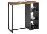Idimex Bartisch Piava , Braun , Holzwerkstoff , Vintage , 113x104x40 cm , Esszimmer, Barmöbel, Bartische