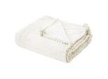 Beliani Decke Creme Kaweri 150/200 cm , Textil , 150x200 cm , Wohntextilien, Decken