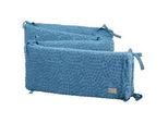 Roba Nestchen Seashells indigo , Blau , Textil , Füllung: Polyester , 170x4 cm , Gots , Schlafen, Babybettausstattung, Babynestchen & Nestchenschlangen, Kuschelnest