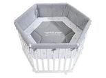 Roba Laufgitter 6-eckig, Rock Star Baby 2 , Weiß , Holzwerkstoff , Sechseckig , 118.5x72.5x103.5 cm , Babymöbel, Laufstall Baby