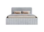 Selsey Polsterbett Saliano Taubengrau 160x200 cm , Grau , Textil , 160x200 cm , Schlafzimmer, Betten, Polsterbetten