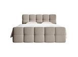 Selsey Boxbett Cloudy Grau-Beige Boucle-Bezug 160/200 cm , Greige , Textil , Höhe ca. 15 cm , 160x200 cm , Schlafzimmer, Betten, Boxspringbetten