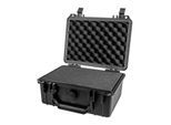 HMF ODK100 Outdoor-Fotokoffer, Transportkoffer mit Rasterschaumstoff, 23 x 19 x 11 cm