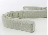 Bettrolle TRÄUMELAND, grün, B:12cm H:12cm L:200cm, Bezug: 100% Baumwolle. Füllung: 100% Polyester, Bettwarenzubehör