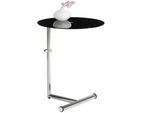 Idimex Couchtisch Leonie , Schwarz , Glas , Mode , Rund,Rund , 46x65x46 cm , Wohnzimmer, Wohnzimmertische, Beistelltische