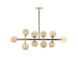 Beliani Hängelampe Ramis 34/90/68 cm , Goldfarben , Metall , G9 , 34x68x34 cm , Lampen & Leuchten, Innenbeleuchtung, Hängeleuchten, Pendelleuchten