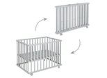 Roba Laufgitter Klappbar taupe , Taupe , Holzwerkstoff , Stern/Sternzeichen , Rechteckig , 74x72.5x100 cm , Babymöbel, Laufstall Baby